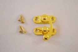 Gold plate box clasp spring action